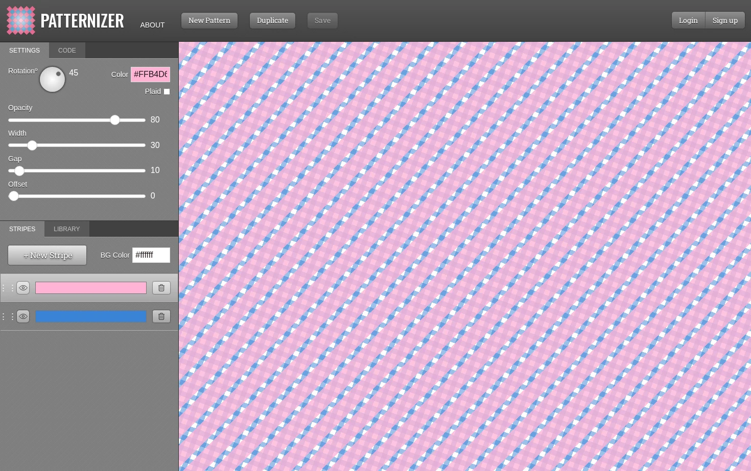 Patternizer 页面快照